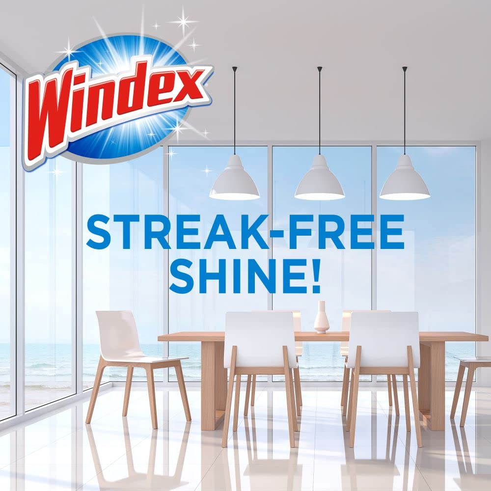 Windex Original Blue Window, Glass and Mirror Cleaner Refill, Removes Fingerprints, Smudges, and Smears, Surface Cleaner Shine Spray, 5L - Available at All In One Marketplace Canada