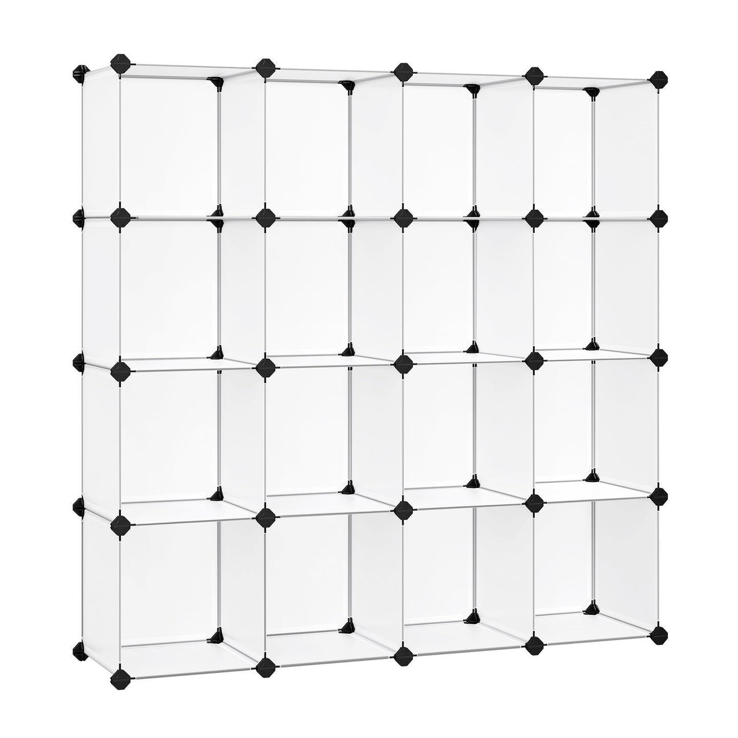 SONGMICS Cube Storage Organizer, 16 Cube Closet Organizers 48.4 x 12.2 x 48.4 Inches, White ULPC44L SONGMICS