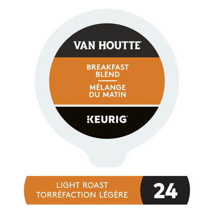Van Houtte Breakfast Blend K-Cup Coffee Pods, 24 Count For Keurig Coffee Makers