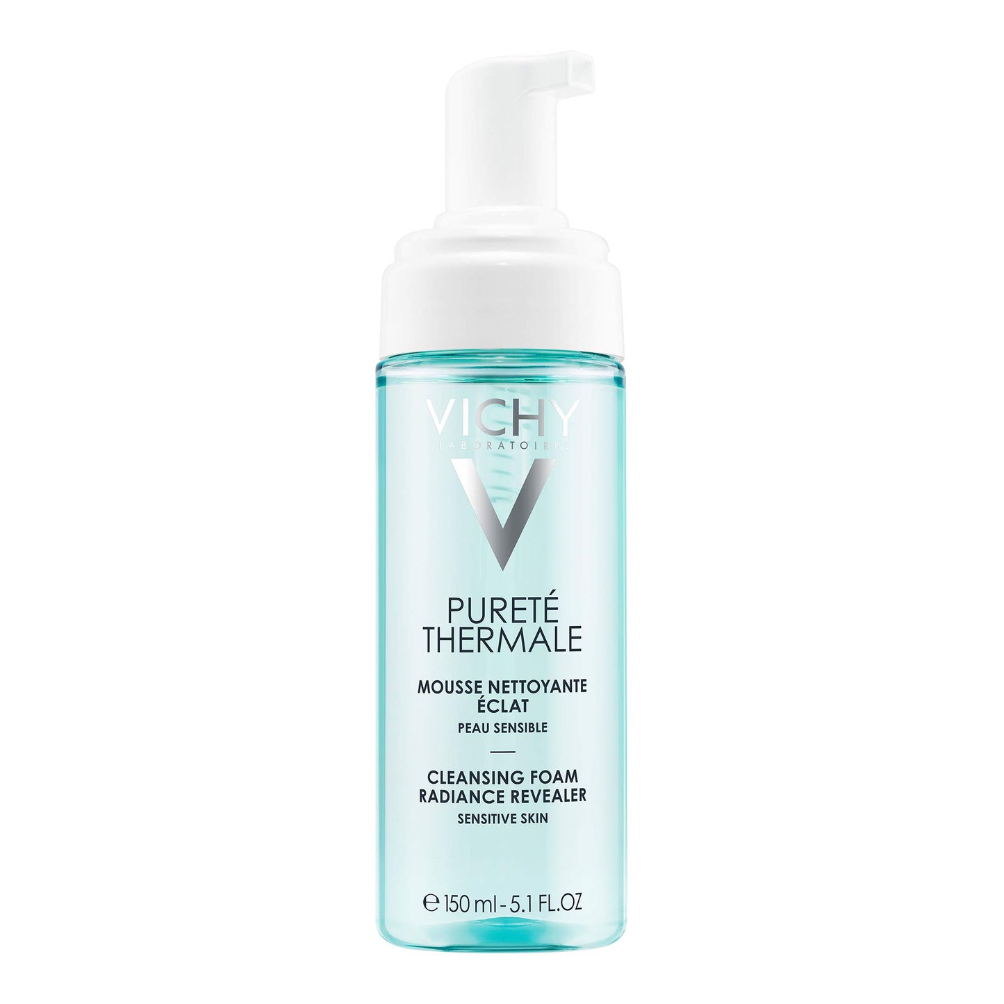 Vichy Foaming Facial Cleanser, Pureté Thermale Purifying Foaming Water Cleanser for Sensitive Skin, Soap-Free, Paraben-Free, and Hypoallergenic, 150mL - Available at All In One Marketplace Canada