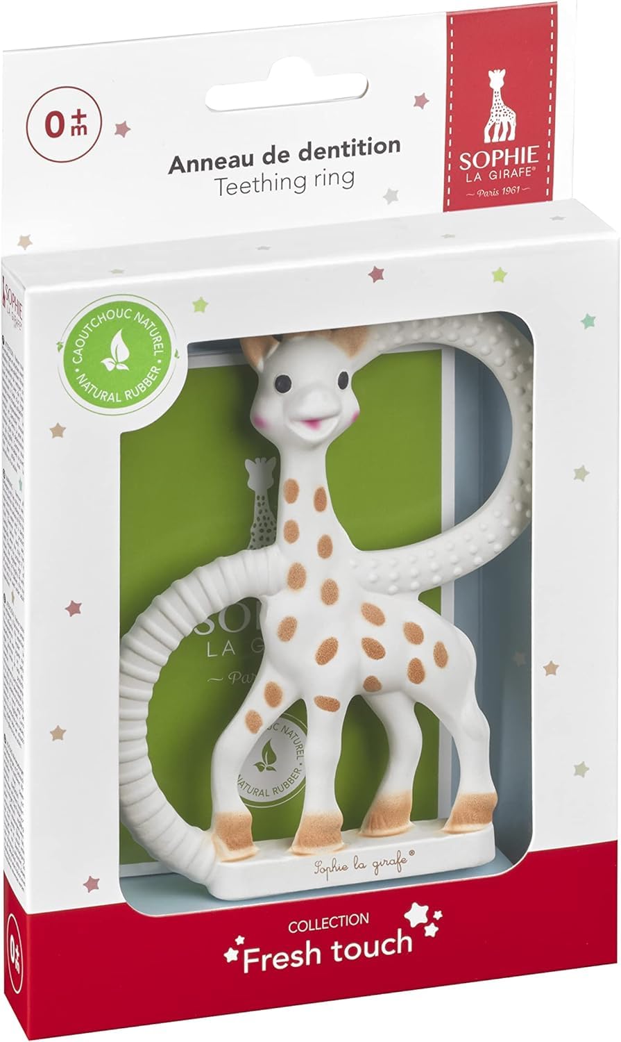 Sophie la girafe - Teething Ring - Sooth Painful Gums for Babies - Natural Rubber Sophie the Giraffe - For Babies from Birth Sophie la girafe