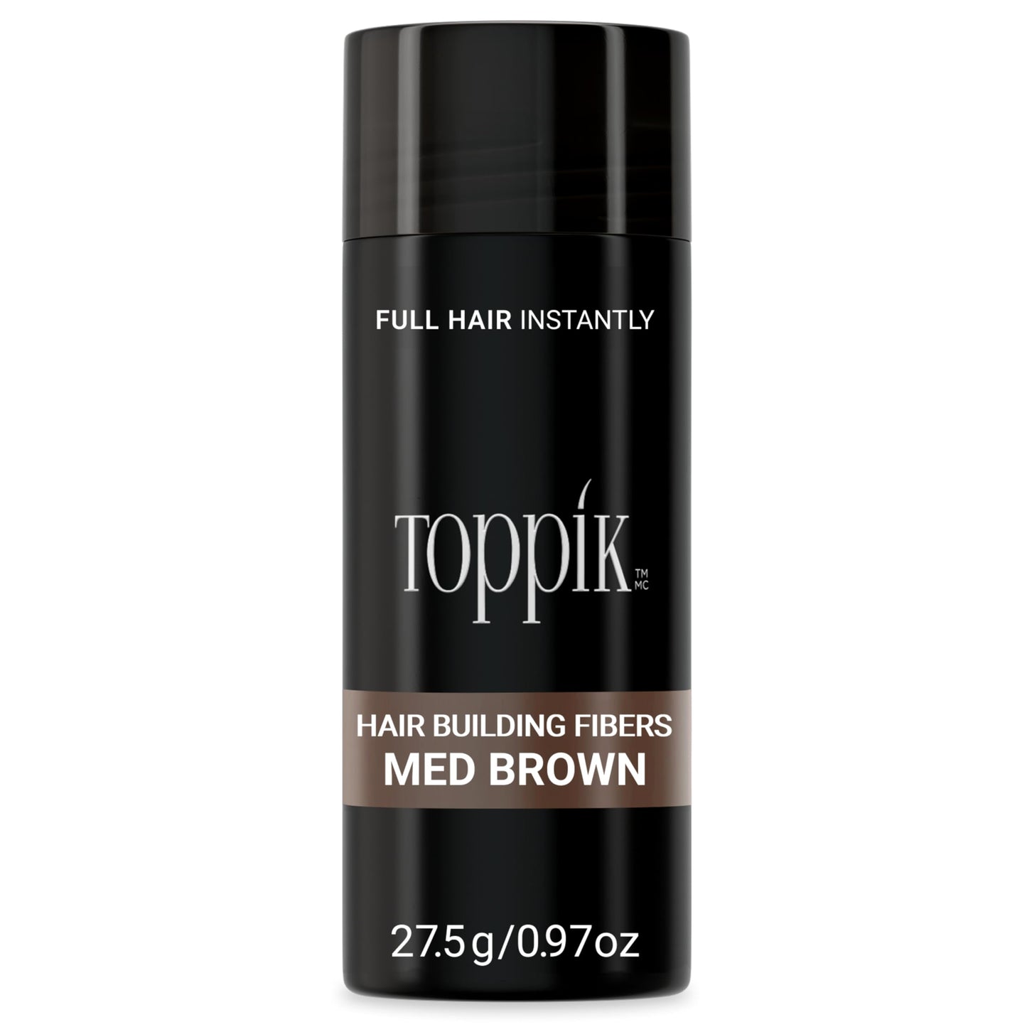 TOPPIK Hair Building Fibers, 27.5 g, Fill In Fine or Thinning Hair, Instantly Thicker Looking, Multiple Shades for Men & Women