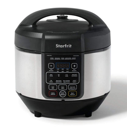 Starfrit Electric Pressure Cooker - 8L Capacity - Steam Tray, Measuring Cup & Spatula - 11 Preset Cooking Functions Starfrit