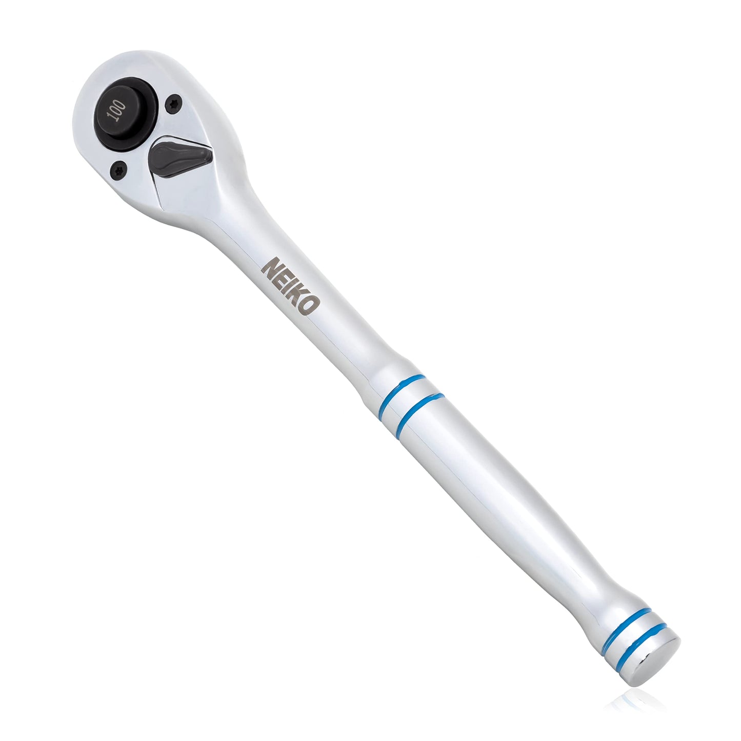 Neiko 03117A 1/2 Inch Ratchet Wrench, 100-Tooth Reversible Ratchet, 3.6 Degree, Quick Release 1/2 Drive Ratchet, 10" Long Handle Ratchet, Oval Head Socket Wrench, CR-V Steel Half Inch Rachet Wrench 🍁 All In One Marketplace Canada