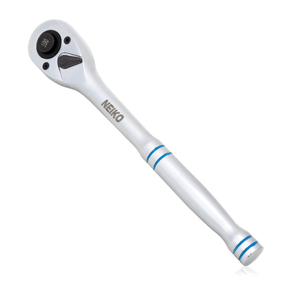 Neiko 03117A 1/2 Inch Ratchet Wrench, 100-Tooth Reversible Ratchet, 3.6 Degree, Quick Release 1/2 Drive Ratchet, 10" Long Handle Ratchet, Oval Head Socket Wrench, CR-V Steel Half Inch Rachet Wrench 🍁 All In One Marketplace Canada