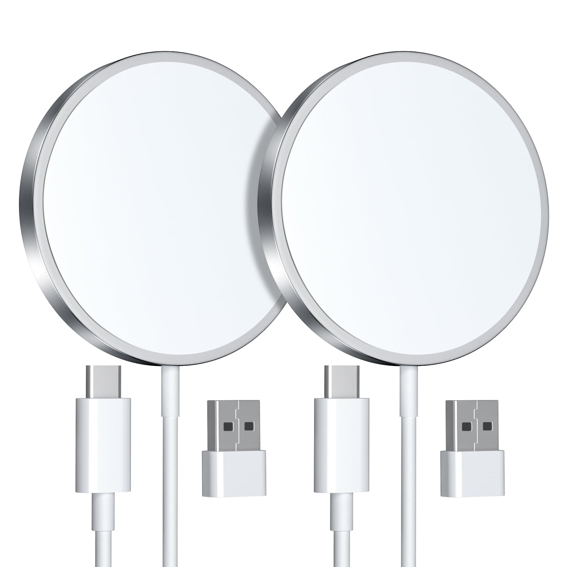 2 Pack Magnetic Wireless Charger, 15W Charger for iPhone 17/16/15/14/13/12 Pro Max Plus Mini and Airpods 3/2/ Pro 2