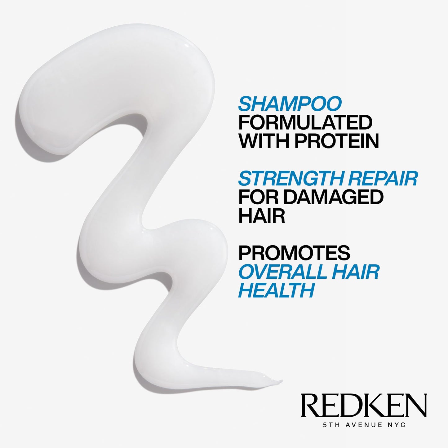 REDKEN Shampoo for Damaged Hair, Repairs Strength and Adds Flexibility, Infused With Proteins, Extreme, 1000 ml Redken