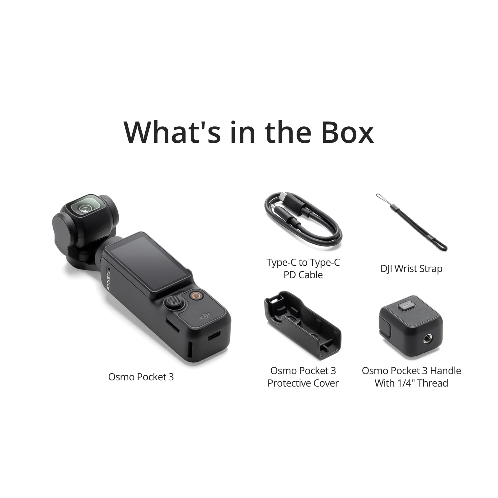 DJI Osmo Pocket 3, Vlogging Cameras with 1'' CMOS & 4K/120fps Vlog Camera, 3-Axis Stabilization, Fast Focusing, Face/Object Tracking, Digital Vlogging Camera for YouTube