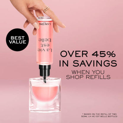 Lancôme La Vie Est Belle Eau de Parfum - Long Lasting Fragrance with Notes of Iris, Earthy Patchouli, Warm Vanilla & Spun Sugar - Floral & Sweet Women's Perfume