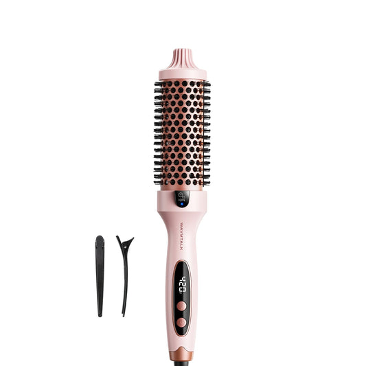 Wavytalk Thermal Brush, Blowout Boost 1.5 inch Curling Brush, Heated Round Brush for Blowout Look, Dual Voltage, Tourmaline Ceramic, Negative Ion Technology, 5 Temperature Settings - Available at All In One Marketplace Canada