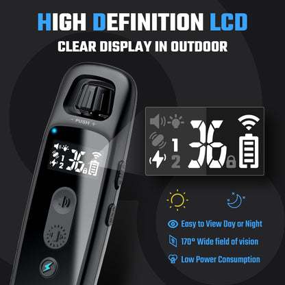 ABBIDOT 3300 Ft Dog Training Collar with Remote - [New Version] Shock Collar, 5 Training Modes, 88 Levels e Collar, Waterproof Training Collar for Small Medium Large Dogs(15~120 lbs)