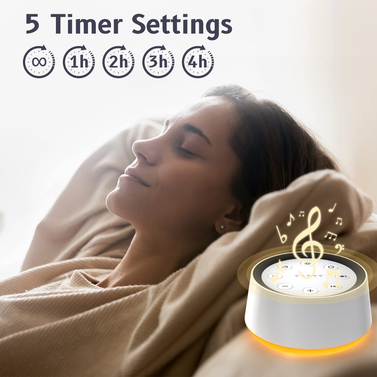 BrownNoise Sound Machine with 30 Soothing Sounds 12 Colors Night Light White Noise Machine for Adults Baby Kids Sleep Machines with Memory Function 36 Volume Levels 5 Timers for Home Office Travel