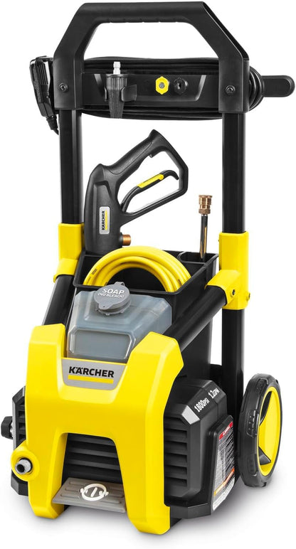 Kärcher K1800PS Max 2250 PSI Electric Pressure Washer with 3 Spray Nozzles - Great for Cleaning Cars, Siding, Driveways, Fencing and More - 1.2 GPM KÄRCHER