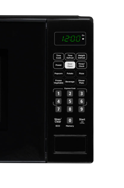Danby DBMW0721BBB 0.7 Cu. Ft. Countertop Microwave, 700W, 10 Power Levels, 6 Auto-Cook Presets, Express Cook + 30 Sec, Auto Defrost & Child Lock, Black Danby