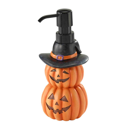 Avanti Linens - Pompe à lotion/distributeur de savon, accessoires de comptoir en résine, décoration d'intérieur d'Halloween (Pumpkin Patch)