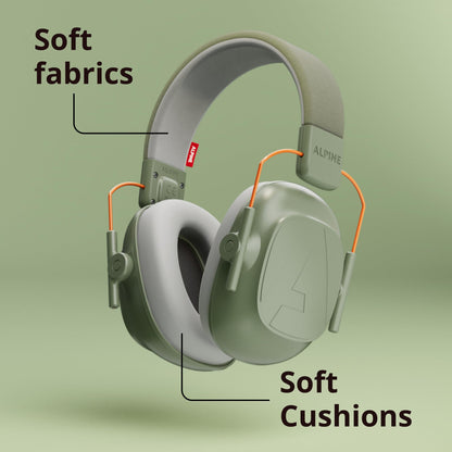 Alpine Muffy - Noise Cancelling Headphones for Kids - CE & ANSI Certified - Earmuffs for Autism - Kids Ear Protection for Sensory & Concentration Aid - Green 🍁 All In One Marketplace Canada