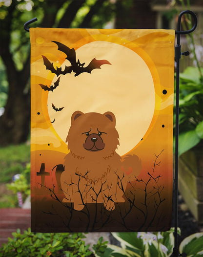 Drapeau de jardin format petit Caroline's Treasures BB4408GF Halloween Chow Chow rouge, multicolore