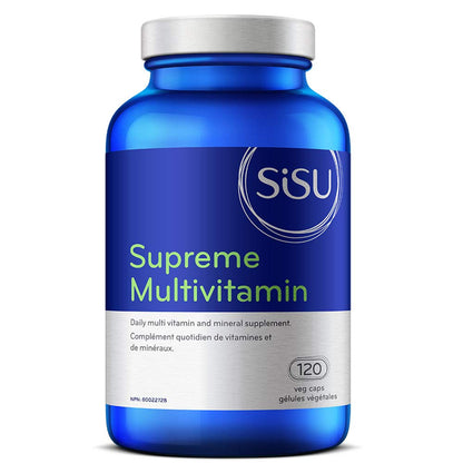 Sisu Supreme Multivitamin with Iron, Vegetable Capsules, 120 Count, High Potency Daily Multivitamin with B Vitamins, Minerals, Antioxidants & Ester-C for Energy Support 🍁 All In One Marketplace Canada SISU