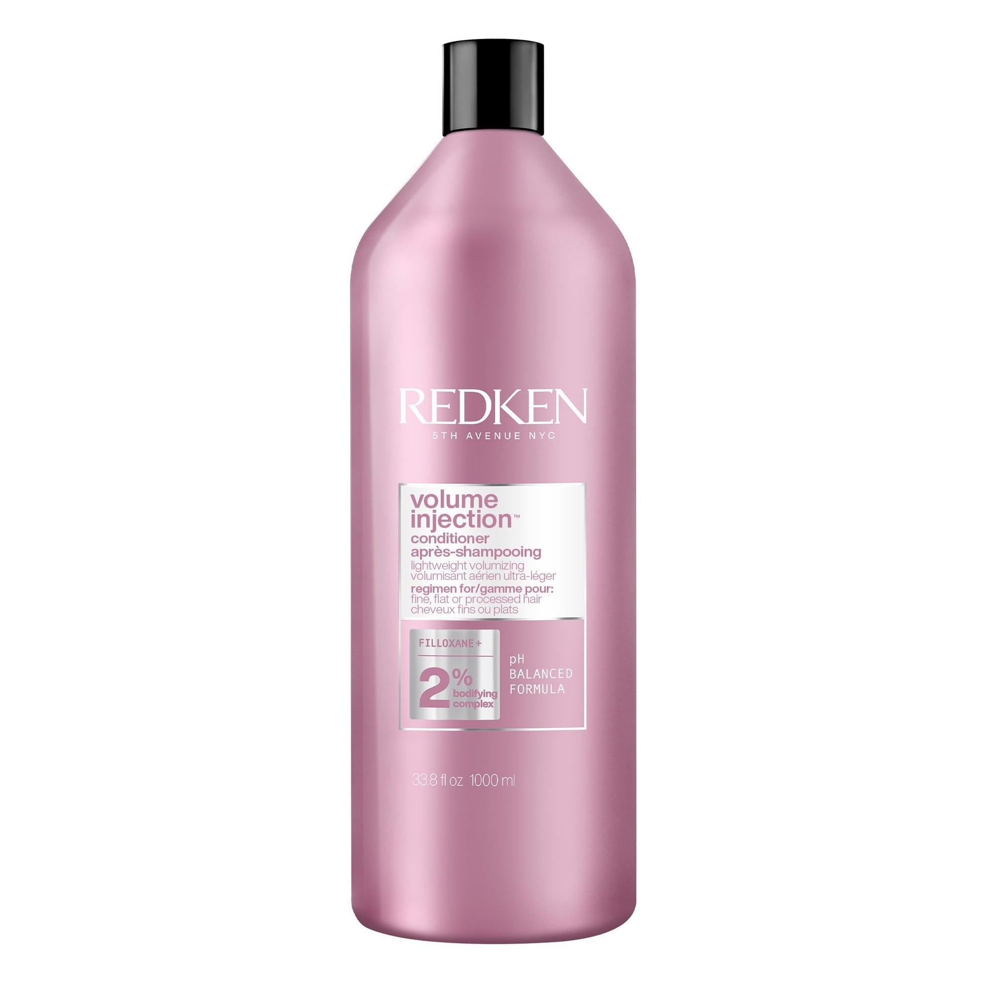 Redken Hair Conditioner, Volume Injection Conditioner Hair Volumizer For Fine Hair, Volumizing Conditioner Adds Lift & Body, With Filoxane, Paraben Free, 1000 ML Redken