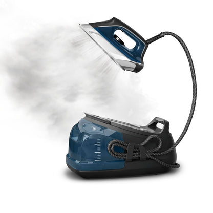 Rowenta Steam Station Iron Steamer for Clothes, 1800 Watts, Blue, DG8624