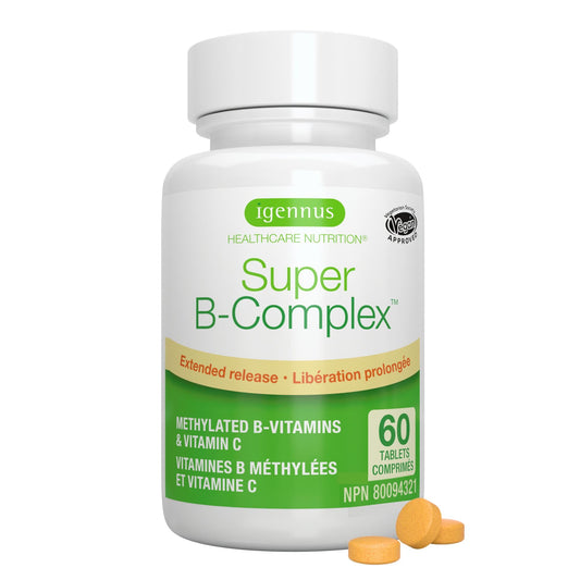 Igennus Super B-Complex - High Strength Methylated B Vitamins, Clean Label