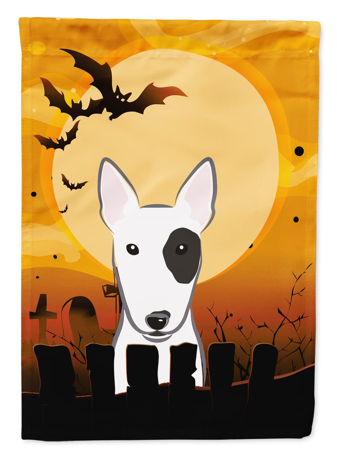Drapeau de jardin Caroline's Treasures BB1767GF Halloween Bull Terrier, petit, multicolore