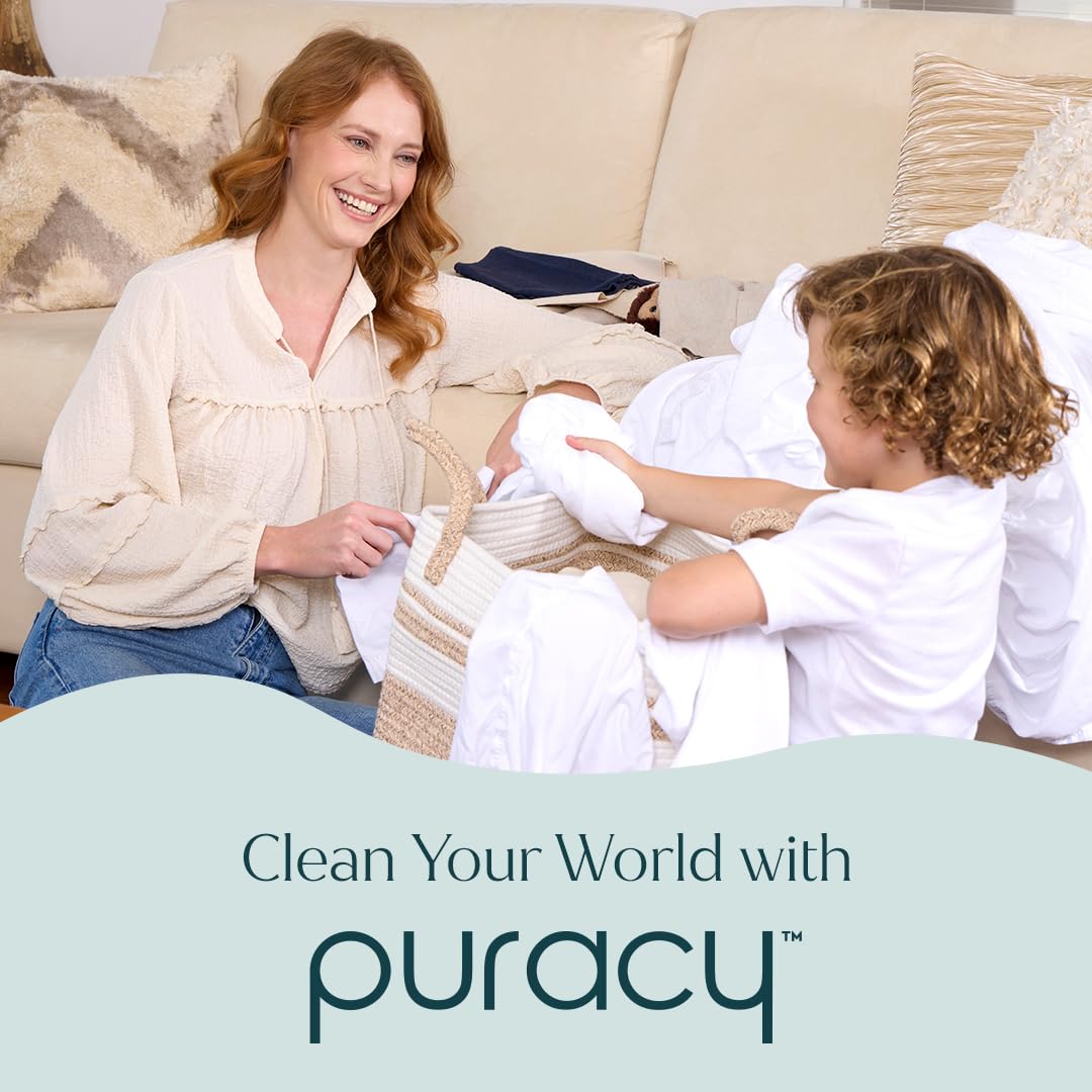 Puracy Dishwasher Pods, Natural Dishwasher Detergent, Free & Clear Dish tabs - Enzyme-Powered, Spot & Residue Free - TikTok Trend Items, Must Haves from TikTok Made Me Buy It (Free & Clear, 50 Count)