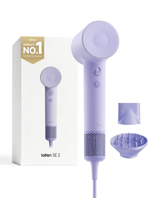 Laifen Hair Dryer SE 2, 200 Million Negative Ionic Blow Dryer with Child Mode and 108,000 RPM Brushless Motor, 1400W Powerful Fast Drying High-Speed Low Noise Hairdryer with Magnetic Attachments, HD130 - Available at All In One Marketplace Canada