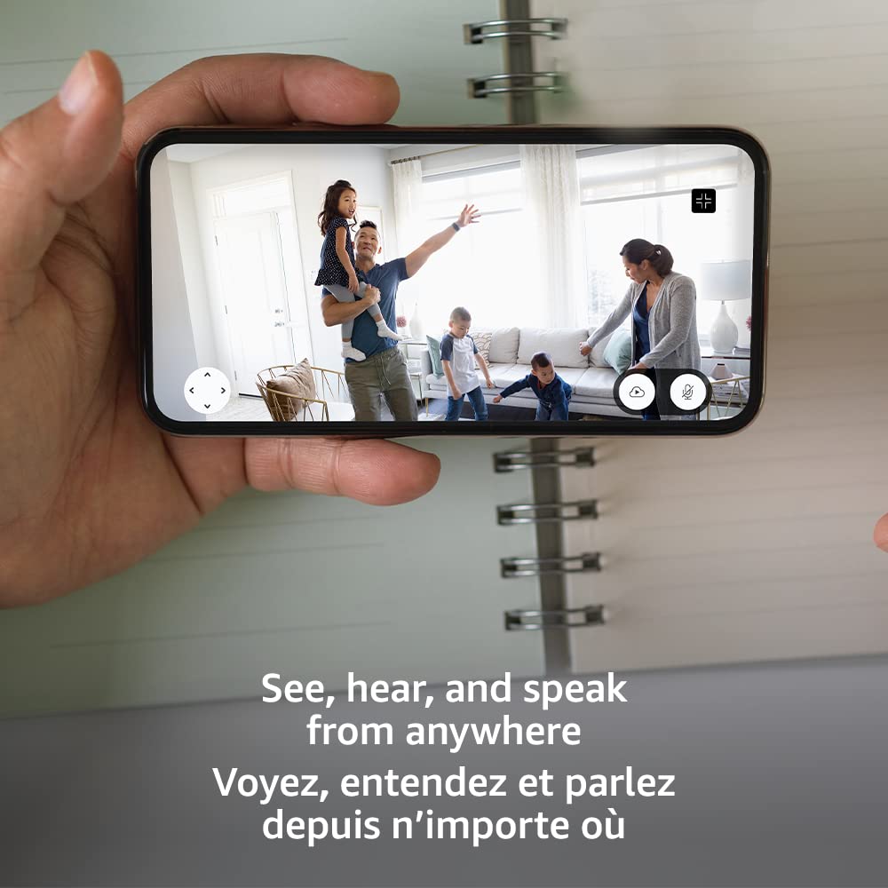 Blink Mini Pan-Tilt Camera (newest model), Rotating indoor plug-in smart security camera, two-way audio, HD video, motion detection, Works with Alexa (White)