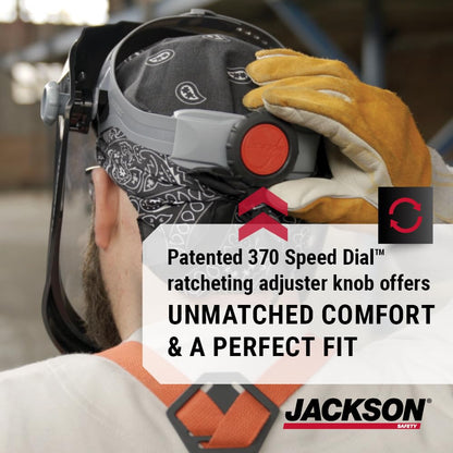 Jackson Safety Maxview Face Shield, Uncoated Clear Tint, for Work CSA Z94.3
