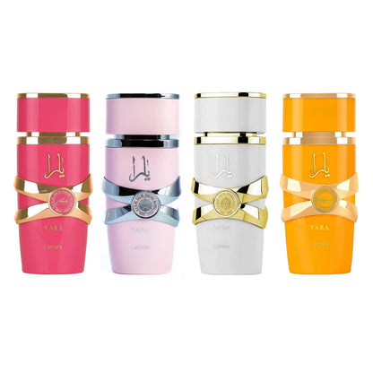 Lattafa Yara Collection – 4 × 5 ml Eau de Parfum Gift Set for Women (Yara + Yara Moi + Yara Tous + Yara Candy) Lattafa