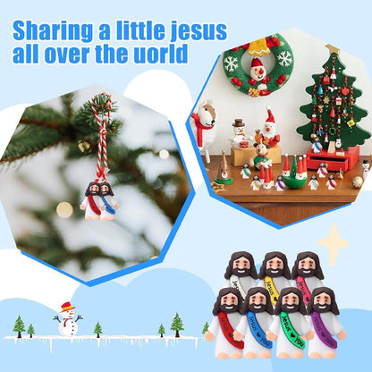 50 Pack Little Jesus Figures, Mini Jesus Figurines in Bulk, Love You for Easter Egg Filling Little Tiny Figures for Church Christmas Party Favors Baptism Gifts (Mix Color 10) 🍁 All In One Marketplace Canada