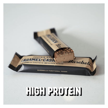 Barebells Caramel Cashew Protein Bars - 12 Pack, 1.9oz Each, 20g Protein per Bar, 1g Sugar