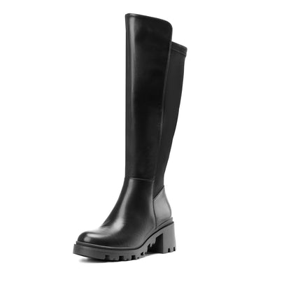DREAM PAIRS Women Knee High Platform Chunky Boots,Black,8.5 🍁 All In One Marketplace Canada