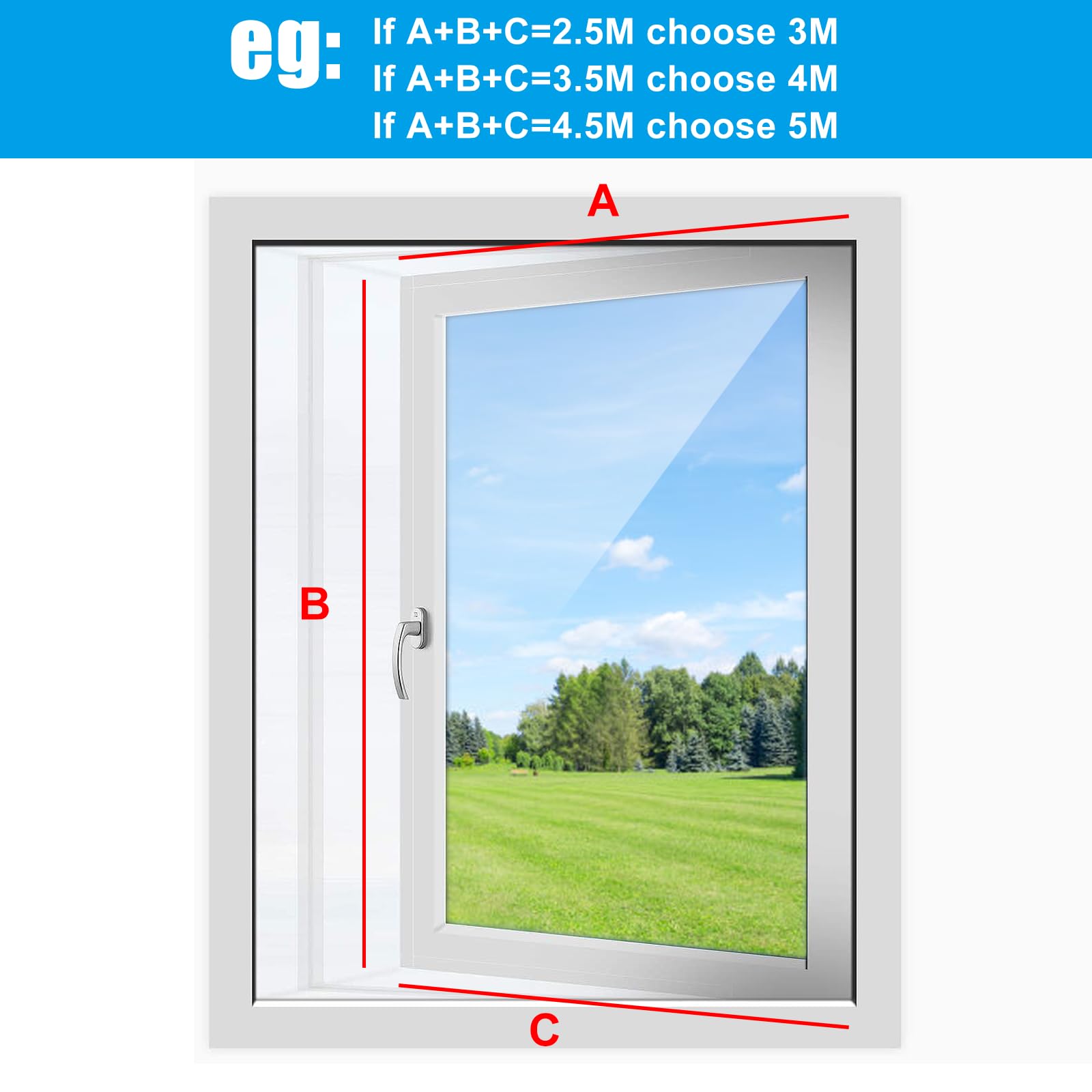 Adjustable Window Seal for Portable Air Conditioner, AC Heat Insulated Window Seal Easy to Install Universal Sealing Cloth for Window -3M