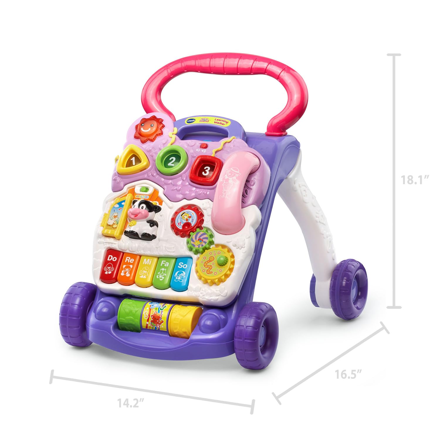 VTech Sit-to-Stand Learning Walker (Frustration Free Packaging - English Version), Purple VTech