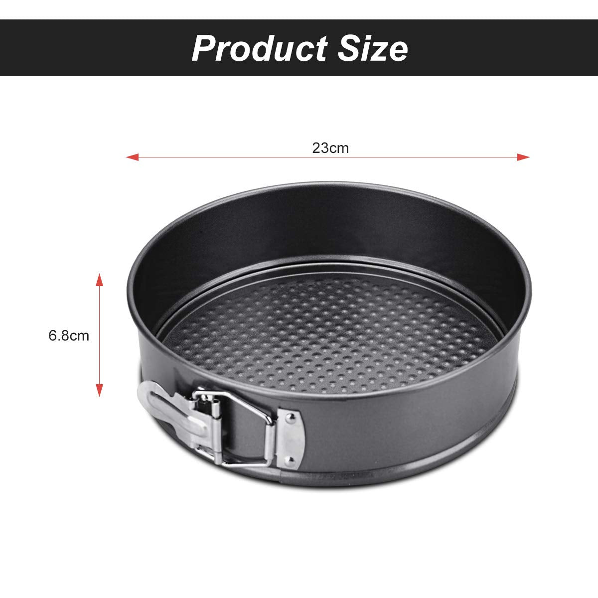 9" Non-Stick Cheesecake Pan, Springform Cake Pans Leakproof Round Cake Pan,Removable Bottom Quick Release Latch Moulds for Birthday Cake, Include 50 PCS Cake Paper Liners 🍁 All In One Marketplace Canada