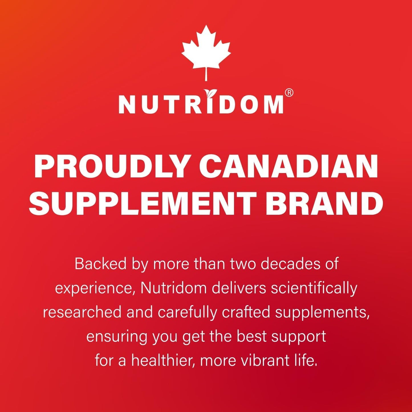 Nutridom NAC 600 mg, 300 Capsules, Canadian-Made N-Acetyl-L-Cysteine Supplement, Non-GMO, Vegan, Gluten Free, Made in Canada - Available at All In One Marketplace Canada