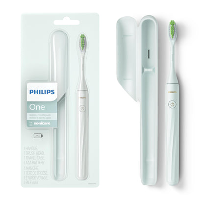 PHILIPS One By Sonicare Battery Toothbrush, Mint, Hy1100/03, 1 Count 🍁 All In One Marketplace Canada