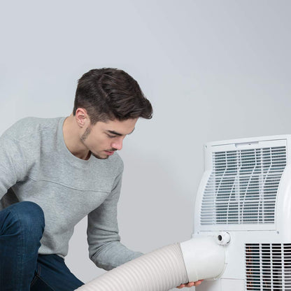 Air Conditioner Hose, Portable Exhaust Vent Hose with 5.9 Inch （6”） Diameter, Counterclockwise AC Hose Length to 80 Inch, Universal Replacement AC Vent Hose for LG and Many More Portable AC - Available at All In One Marketplace Canada