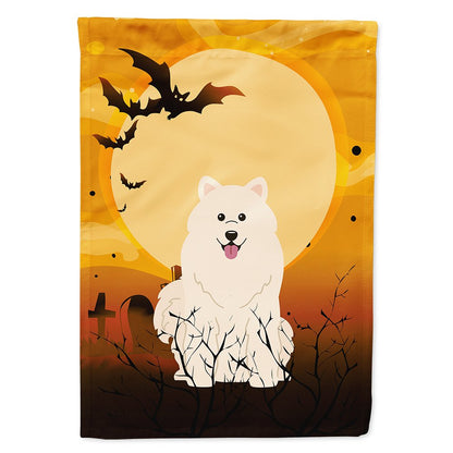 Caroline's Treasures BB4296CHF Halloween Samoyed Flag Canvas House Size, Large, Multicolor