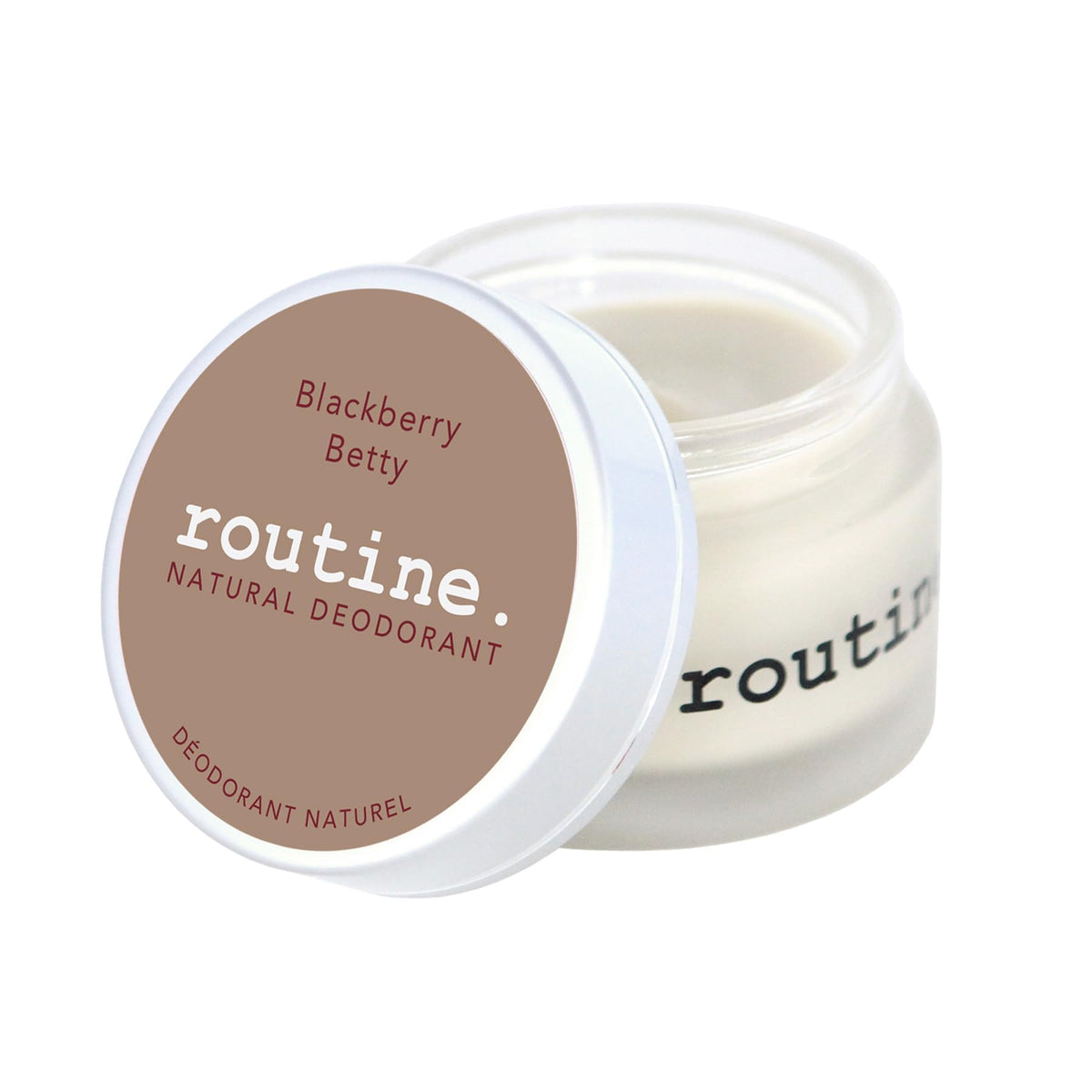 Routine Natural Deodorant|Blackberry Betty: Blackberry, Raspberry & Vanilla|Sensitive Skin Formula, Aluminum Free, Natural Deodorant for Women & Men, Cream Jar, 58 grams