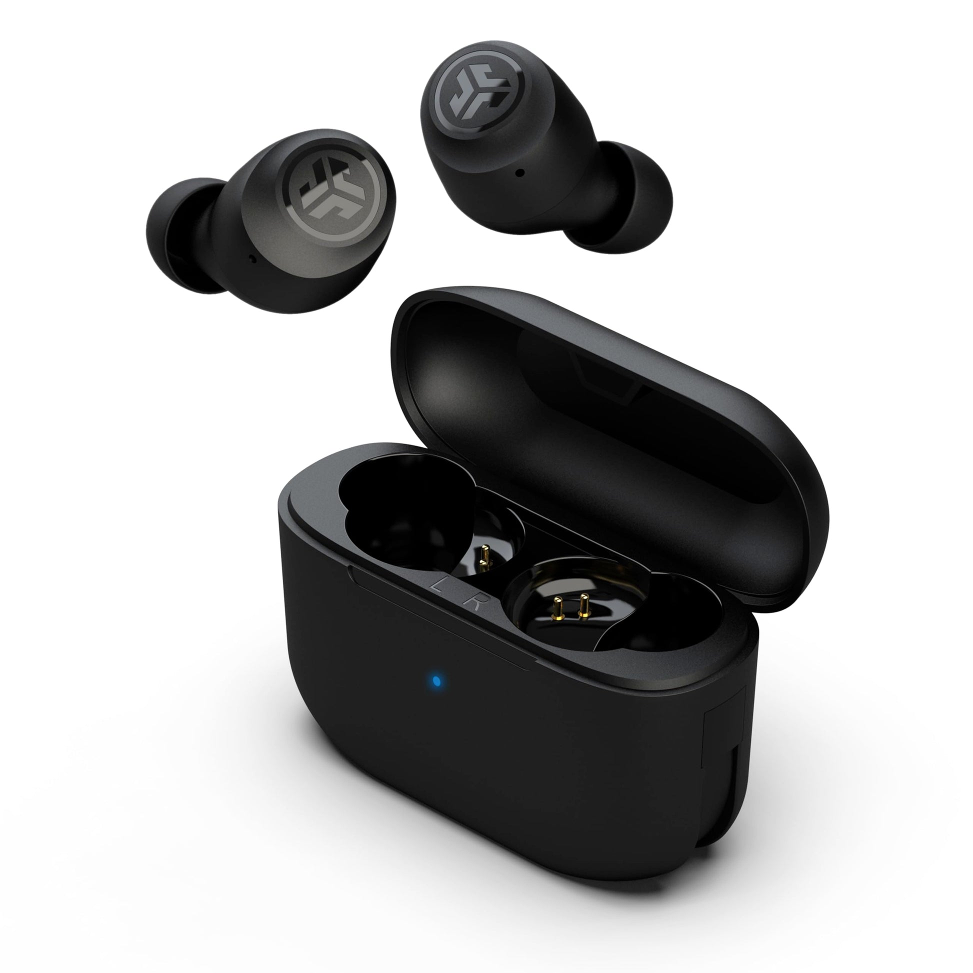 JLab Go Air Pop+, True Wireless Earbuds, Bluetooth Earbuds with Microphone, Dual Connect, EQ3 Sound, Black - Available at All In One Marketplace Canada