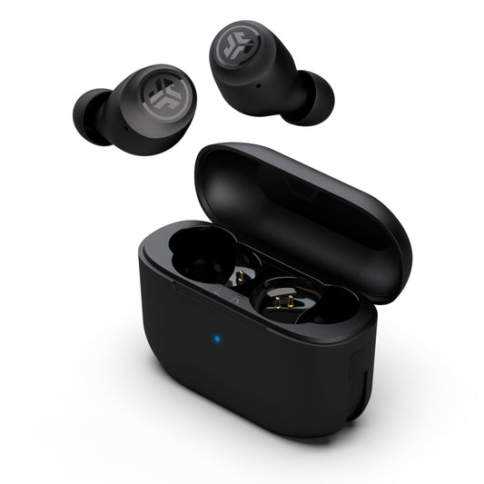 JLab Go Air Pop+, True Wireless Earbuds, Bluetooth Earbuds with Microphone, Dual Connect, EQ3 Sound, Black - Available at All In One Marketplace Canada