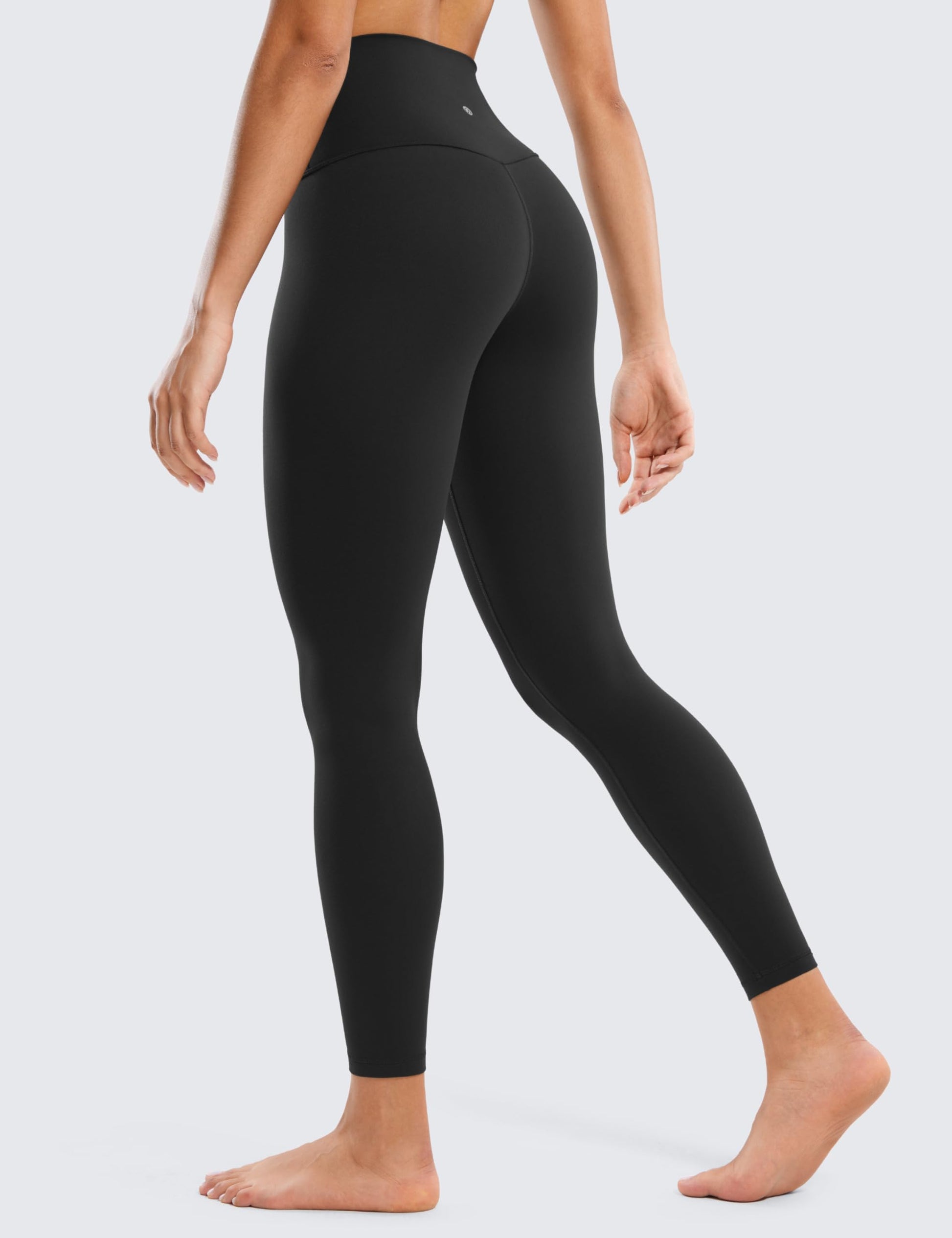 CRZ YOGA Butterluxe High Waisted Lounge Legging 25" - Workout Leggings for Women Buttery Soft Yoga Pants Black Large