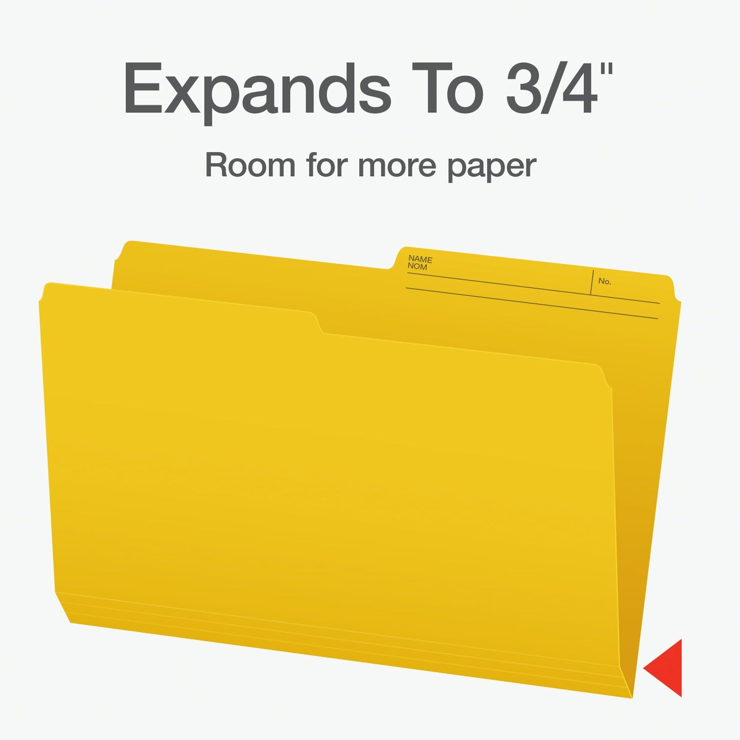 Pendaflex File Folders - Yellow Colour File Organizers, 1/2 Cut Tab, Legal Size, Durable Paper Stock, 100/Box, Ideal for Office, Home, and School Organization 🍁 All In One Marketplace Canada