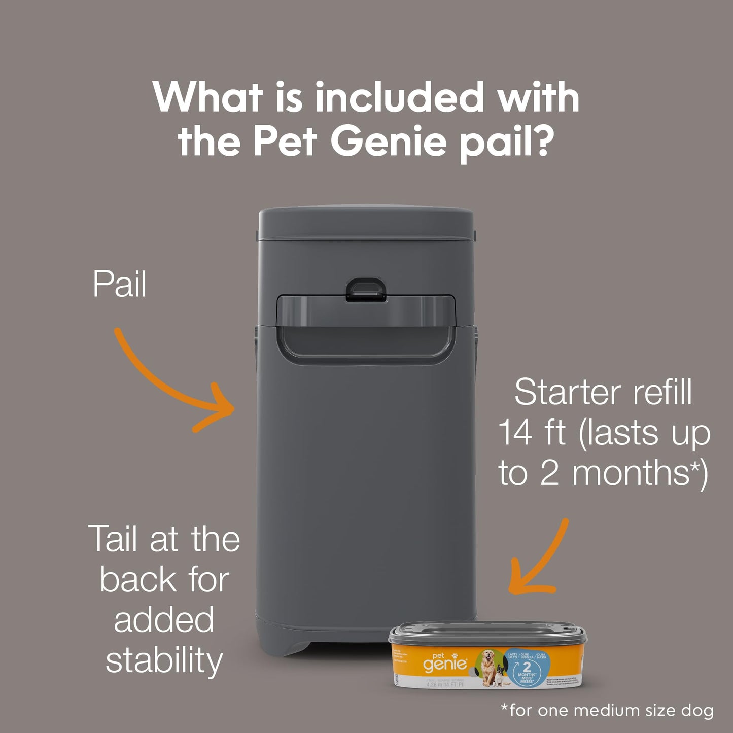 Pet Genie Dog Waste Disposal System with Starter Refill 🍁 All In One Marketplace Canada