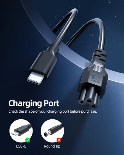 65W USB C Laptop Charger for Lenovo ThinkPad ChromeBook Yoga IdeaPad