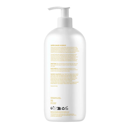 ATTITUDE Clarifying Hair Conditioner, Restores Shine, Naturally Derived Ingredients, Vegan Detangler, Dermatologically Tested, Lemon Leaves and White Tea, 946 mL