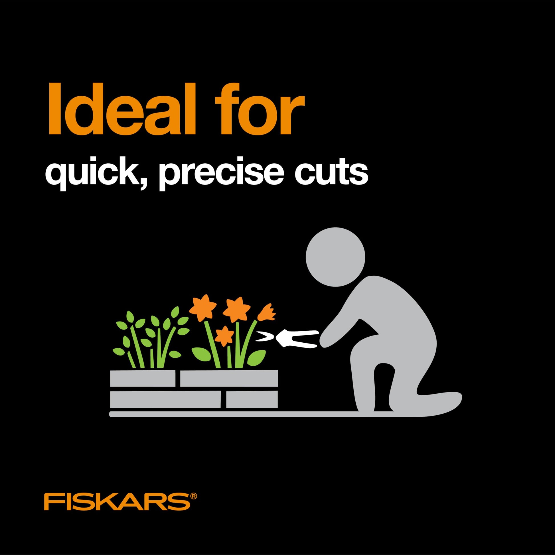 Fiskars Non-Stick Softgrip Micro-Tip Pruning Snip Fiskars